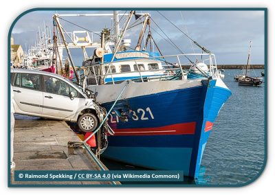 Accidente en el puerto
