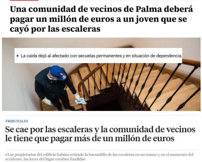 Indemnización por caída
